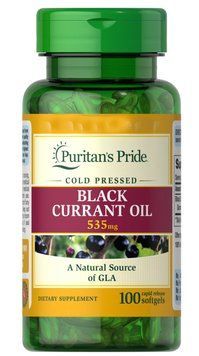Специальный продукт Puritan's Pride Black Currant Oil 535 mg 100 капсул (4384302575) 1437159706 фото