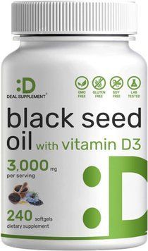 Олія чорного кмину преміумкласу Deal Supplement Black Seed Oil 240 капсул 2390970499 фото