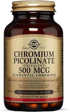 Витамины Solgar Chromium Picolinate, 500 mcg 120 капсул (4384302875) 1437160083 фото