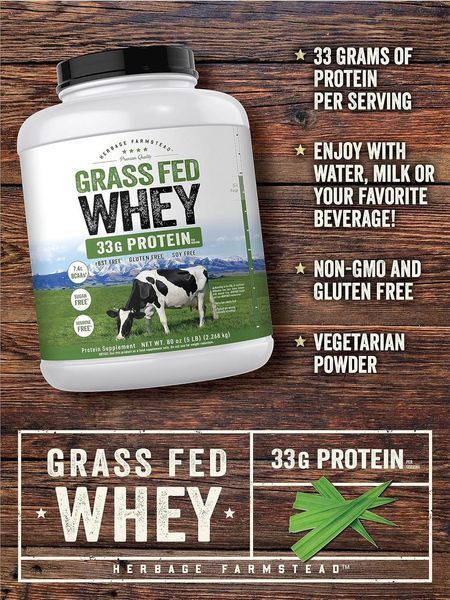 Домішка преміумкласу сироватковий протеїн Carlyle Grass Fed Whey Protein 2268 г 4383466084 фото