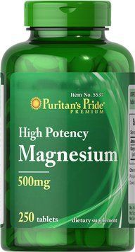 Вітаміни Puritan's Pride Puritan's Pride Magnesium 500 mg 250 таблеток (4384301604) 1060001420 фото