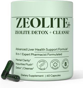 Домішка преміумкласу для детоксикації організму Plus+Ultra Zeolite+ 60 капсул 4382081932 фото
