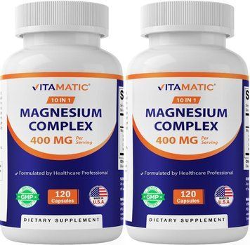 Домішка преміумкласу магнієвий комплекс Vitamatic Magnesium Complex 240 капсул 2682614792 фото
