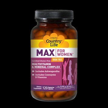 Вітаміни Country Life Max Multivitamin for Women & Mineral Complex Iron 120 капсул (4384302776) 1437159941 фото