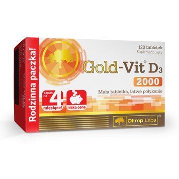 Витамины Olimp Sport Nutrition Gold Vit D3 2000 120 таблеток (4384301868) 4384301868 фото