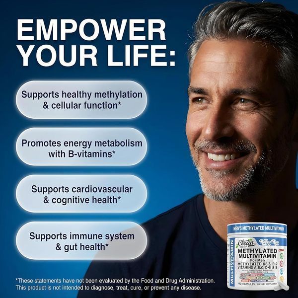 Добавка премиум-класса метилированные витамины для мужчин Clean Nutraceuticals Methylated Multivitamin for Men 90 капсул 4382392018 фото