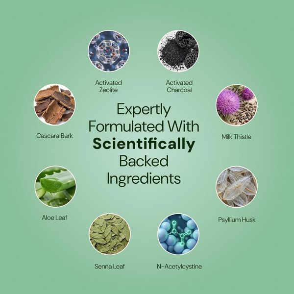 Домішка преміумкласу для детоксикації організму Plus+Ultra Zeolite+ 60 капсул 4382081932 фото