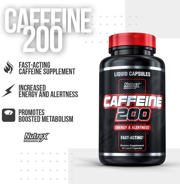 Предтренировочный комплекс Nutrex Caffeine 200 60 капсул (4384303494) 1438608968 фото
