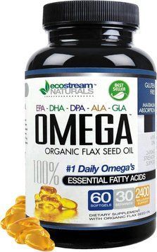 Домішка преміумкласу необхідні жирні кислоти ecostream Naturals Omega 3-6-9 Blend 60 капсул 2899879673 фото