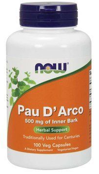 Спеціальний продукт NOW Pau D'Arco 500 mg Veg Capsules 100 капсул (4384301726) 1060003064 фото