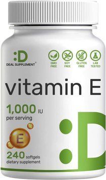 Витамин Е премиум-класса Deal Supplement Vitamin E 240 капсул 2393379341 фото