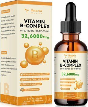 Комплекс витаминов группы B премиум-класса Totaria Vitamin B Complex Liquid Drops 60 мл 4384306924 фото