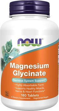 Вітаміни NOW Foods Magnesium Glycinate 180 таблеток (4384305007) 1862726349 фото