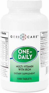 Добавка премиум-класса мультивитамины обогащены железом GeriCare One-Daily Multi-Vitamin with Iron 1000 таблеток 4384308694 фото