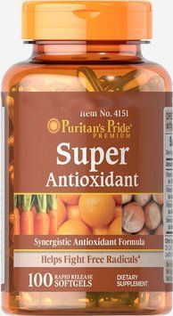Специальный продукт Puritan's Pride Super Antioxidant Formula 100 капсул (4384301667) 1060003005 фото