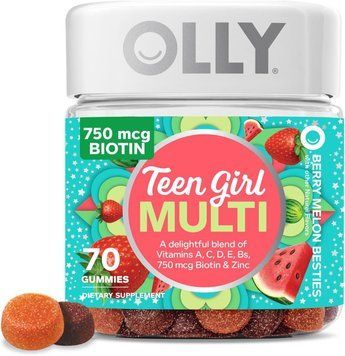 Здоровая кожа и поддержка иммунитета OLLY Teen Girl Multi 70 таблеток 2175193256 фото