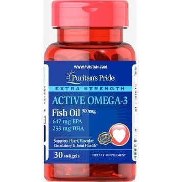 Витамины Puritan's Pride Extra Strength Active Omega-3 Fish Oil 30 капсул (4384301471) 1437158798 фото