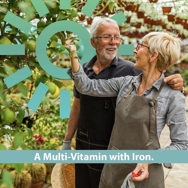 Добавка премиум-класса мультивитамины обогащены железом GeriCare One-Daily Multi-Vitamin with Iron 1000 таблеток 4384308694 фото