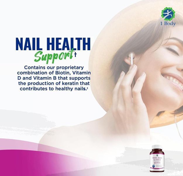 Витамины для волос, кожи и ногтей 1 Body Hair, Skin, and Nails Vitamins 60 капсул 4384305890 фото