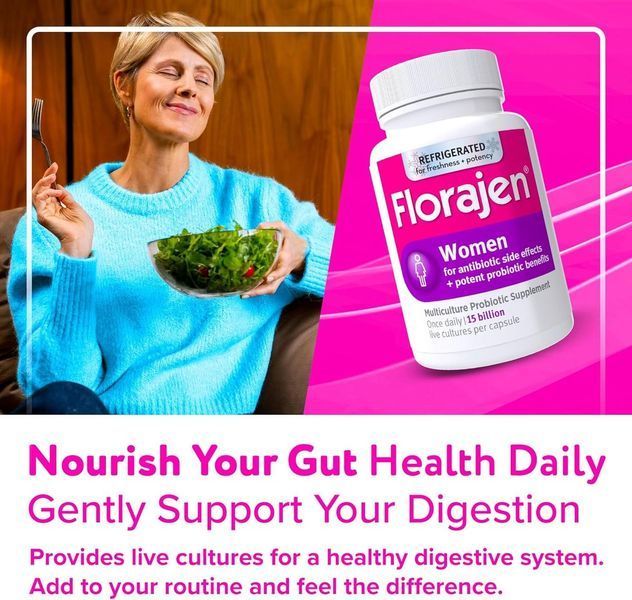 Добавка премиум-класса для здоровья женщин Florajen Women&rsquo;s Vaginal Probiotic 60 капсул 2814382001 фото