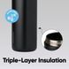 Фляга для води преміумкласу Owala FreeSip Insulated Stainless Steel Water Bottl Very, Very Dark 750 мл 2955173839 фото 5