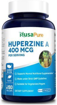 Гиперзин А премиум-класса NusaPure Huperzine A 400mcg 180 капсул 4384306776 фото