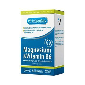 Витамины VPLab Magnesium + B6 60 таблеток (4384303088) 1437160296 фото
