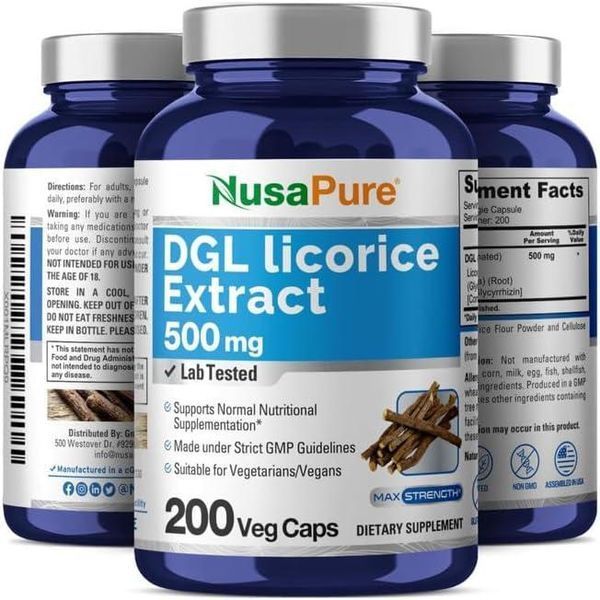 Экстракт солодки премиум-класса Shaklee DGL Licorice Extract 500 mg 200 капсул 2301248048 фото