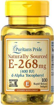 Вітаміни Puritan's Pride Vitamin E-400 iu 100% Natural 100 капсул (4384302636) 1437159801 фото