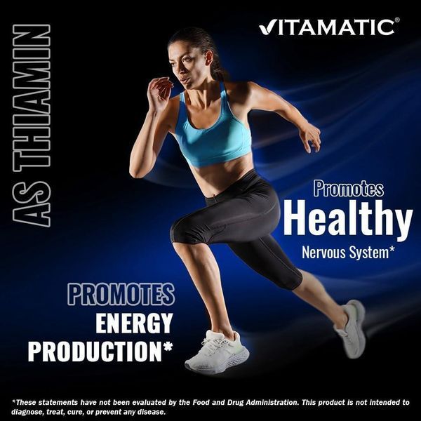 Добавка премиум-класса витамин B1 Vitamatic Vitamin B1 Thiamine 500mg 240 капсул 4384308344 фото